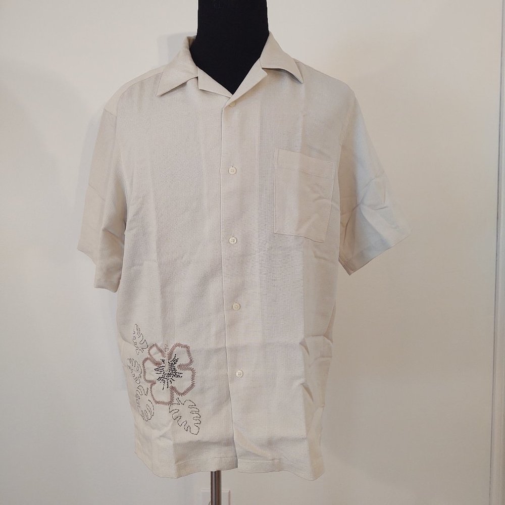 AXCESS MEN CASUAL DRESS SHORT SLEEVE SHIRT - SIZE LARGE